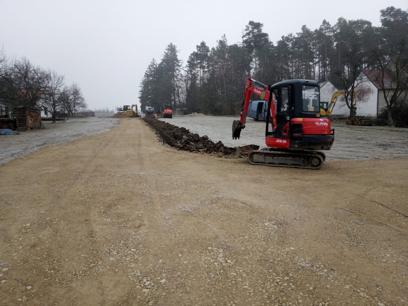 Výkopové práce bagrem – České Budějovice 5